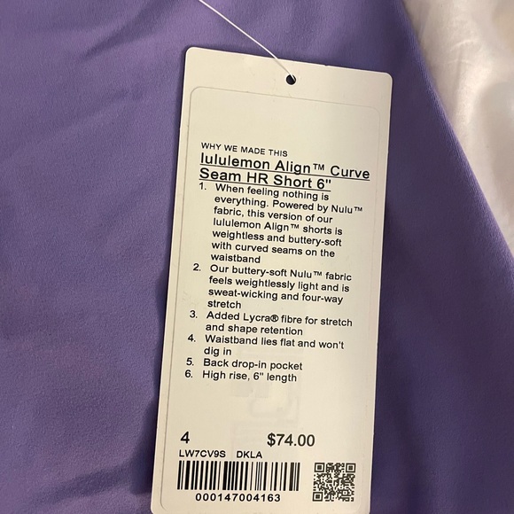 lululemon Align Curve Seam HR Short 6" - Picture 7 of 8